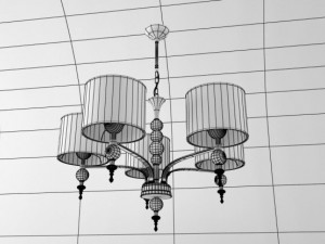 eta moscow chandelier 5x60w 3D Model