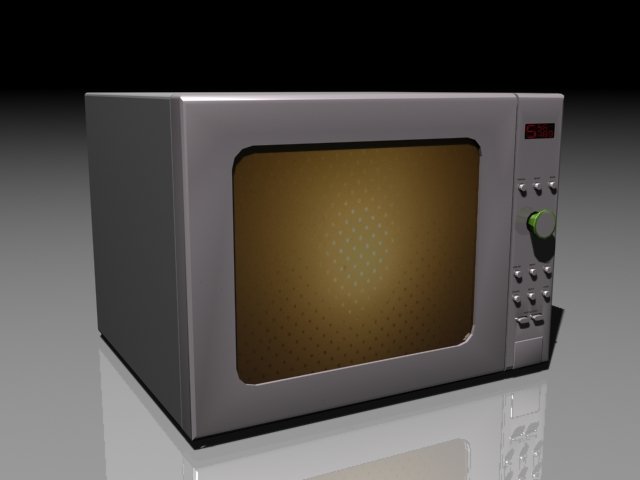microwave Model 3D .c4d .max .obj .3ds .fbx .stl .blend 