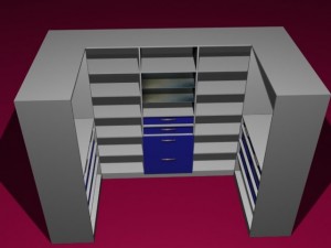 bed room wardrobes 3D Model