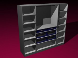 bed room wardrobes 3D Model