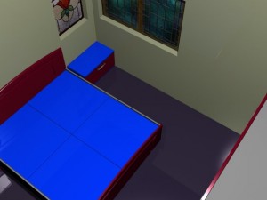 guest bed room 3D Model