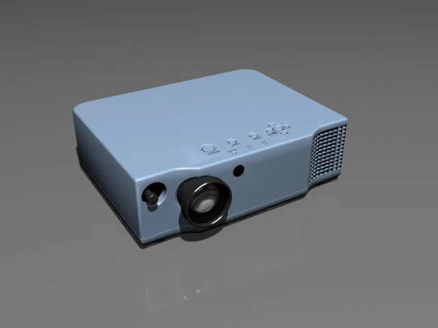 projetor Modelo 3D .c4d .max .obj .3ds .fbx .stl .blend 