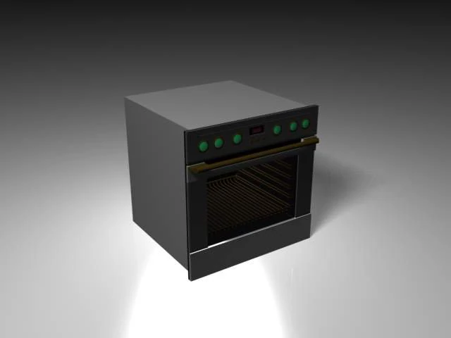 oven 3D Model .c4d .max .obj .3ds .fbx .stl .blend 