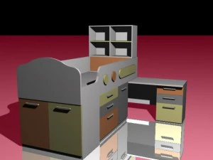 childrens bed room 3D Model