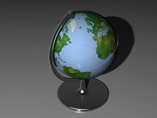 globe 3D Model .c4d .max .obj .3ds .fbx .stl .blend 