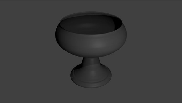 print ready goblet 3D Model .c4d .max .obj .3ds .fbx .stl .blend 