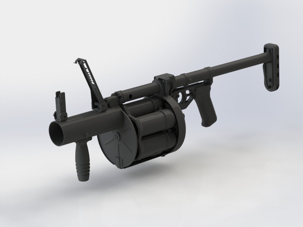 40mm 6g30 Grenade Launcher 3d Model In Grenade Launchers
