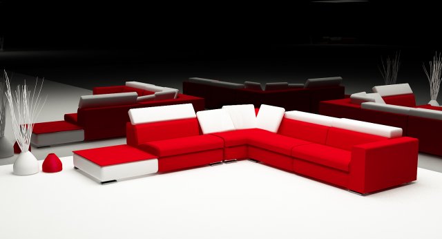 sofa for grand 3D Model .c4d .max .obj .3ds .fbx .stl .blend 