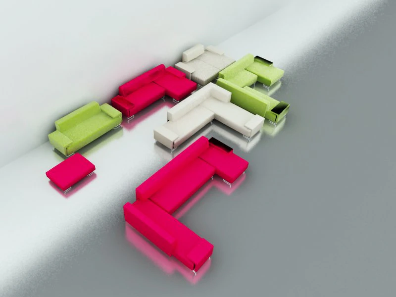 ソファ 3Dモデル .c4d .max .obj .3ds .fbx .stl .blend 