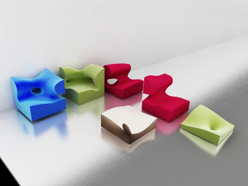sofas 3D Model .c4d .max .obj .3ds .fbx .stl .blend 