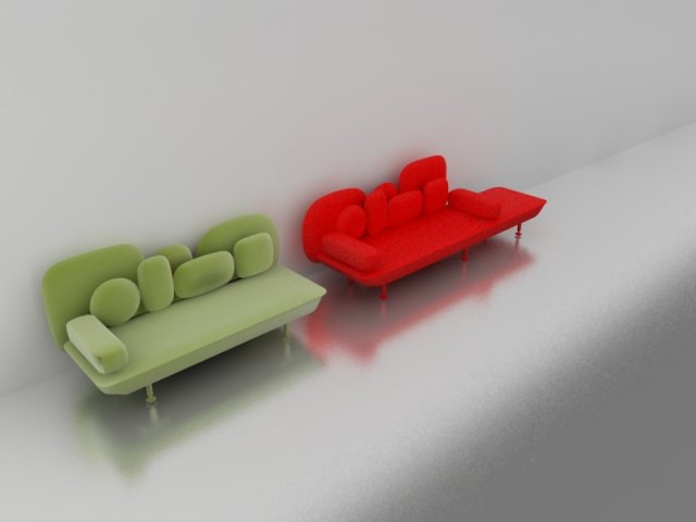 sofas 3D Model .c4d .max .obj .3ds .fbx .stl .blend 