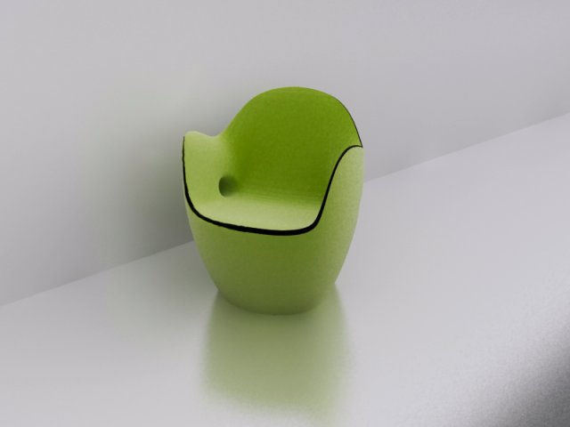chair 3D Model .c4d .max .obj .3ds .fbx .stl .blend 