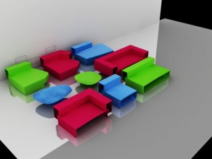 sofas Modèle 3D