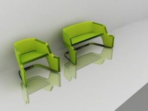 sofa Modelo 3D