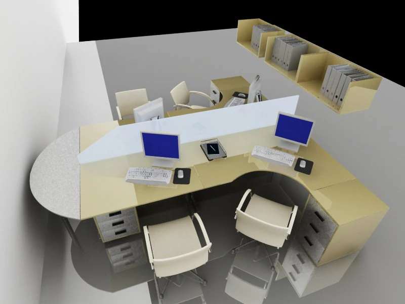 office 3D Model .c4d .max .obj .3ds .fbx .stl .blend 