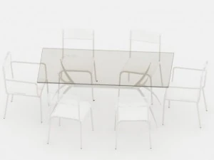 table with chair 3D Model