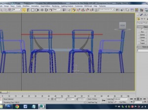 table with chair 3D-Modell