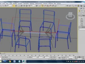 table with chair 3D Model