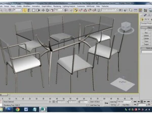 table with chair 3D Model