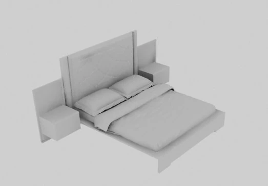 bed 3D Model .c4d .max .obj .3ds .fbx .stl .blend 