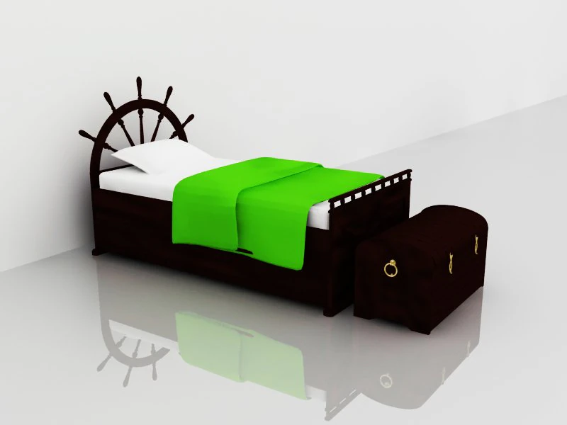 bed 3D Model .c4d .max .obj .3ds .fbx .stl .blend 