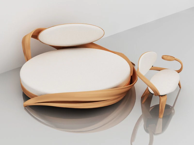 bed 3D Model .c4d .max .obj .3ds .fbx .stl .blend 
