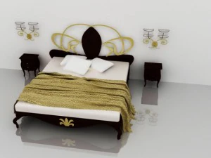 सोने का कमरा 3D मॉडल