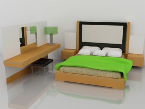bed 3D Model