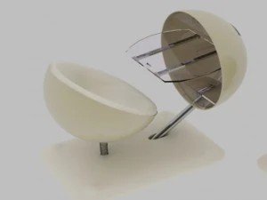 krzesło ze stołem Model 3D