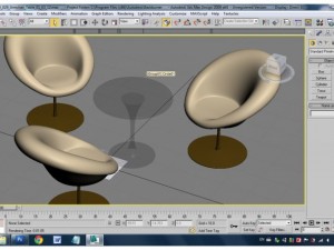 chairs with table Model 3D
