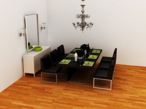 table with chairs Model 3D