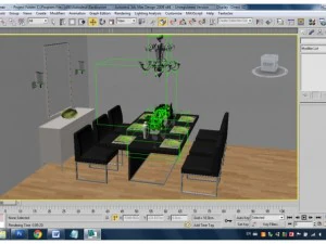 table with chairs 3D Model