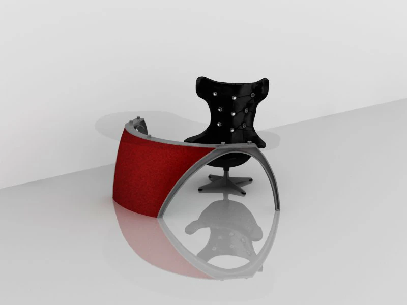 table with chair 3D Model .c4d .max .obj .3ds .fbx .stl .blend 