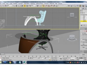 table with chair Modèle 3D