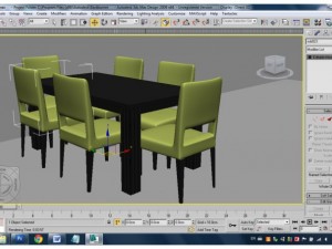 table with chairs Model 3D