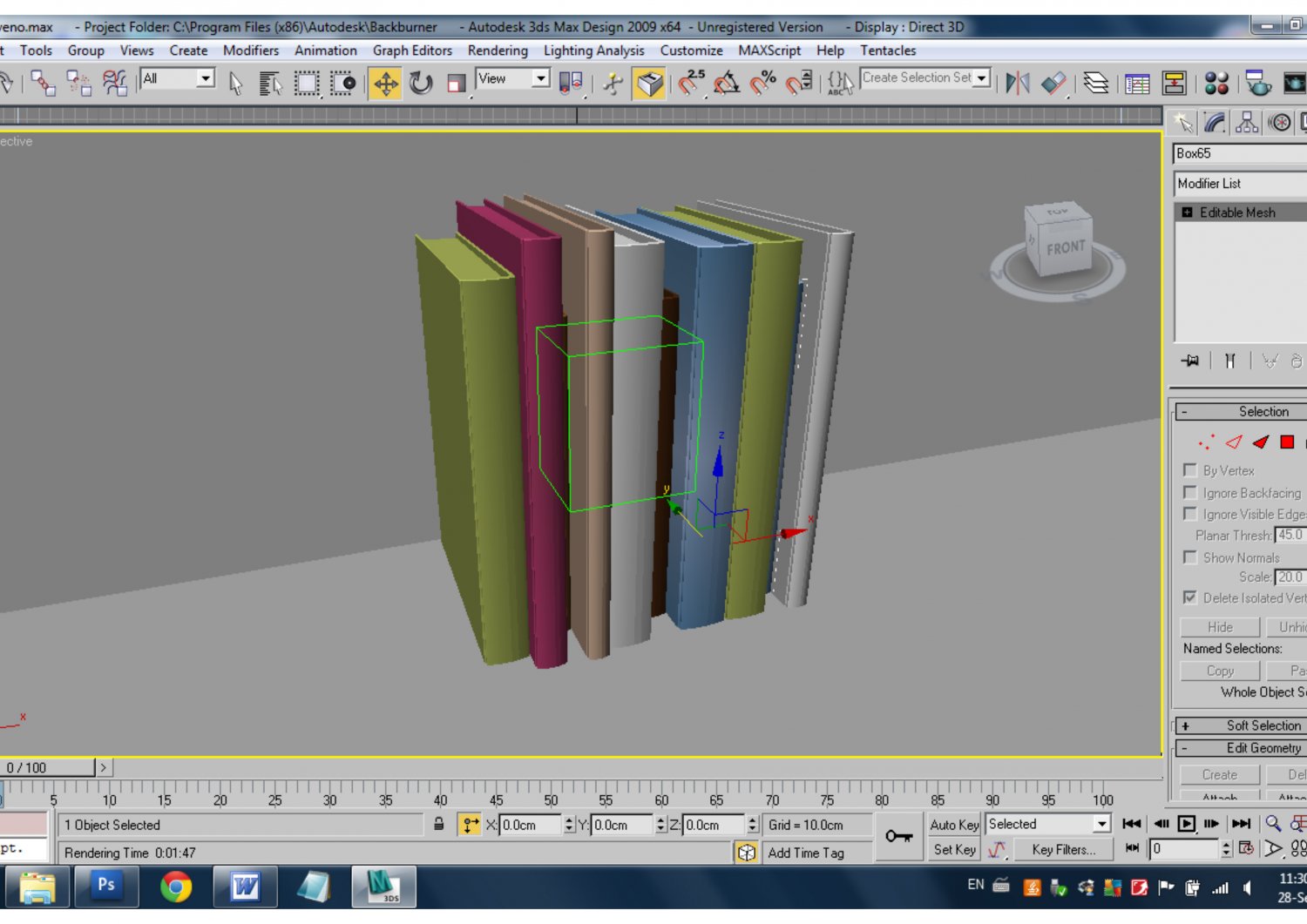 Books 3d model