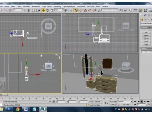 desk 3D 모델