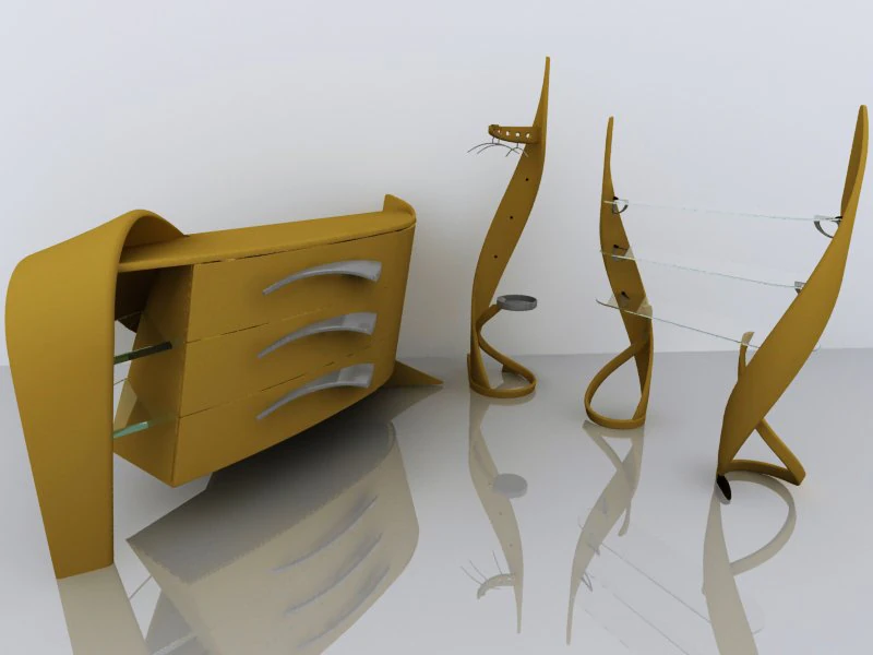 shelving 3D Model .c4d .max .obj .3ds .fbx .stl .blend
