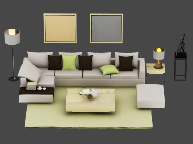 sofas 3D Model .c4d .max .obj .3ds .fbx .stl .blend 