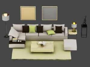 सोफा 3D मॉडल