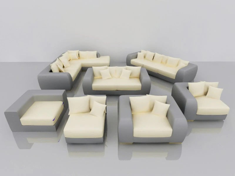 sofa 3D Model .c4d .max .obj .3ds .fbx .stl .blend 