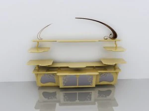 दूरदर्शन तिपाई 3D मॉडल