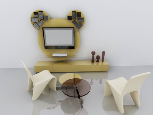 desk 3D 模型 .c4d .max .obj .3ds .fbx .stl .blend 