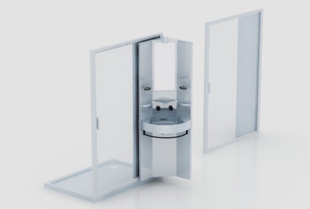 shower 3D Model .c4d .max .obj .3ds .fbx .stl .blend 