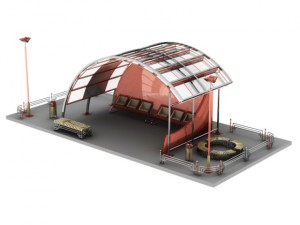 bus stop 3D Model