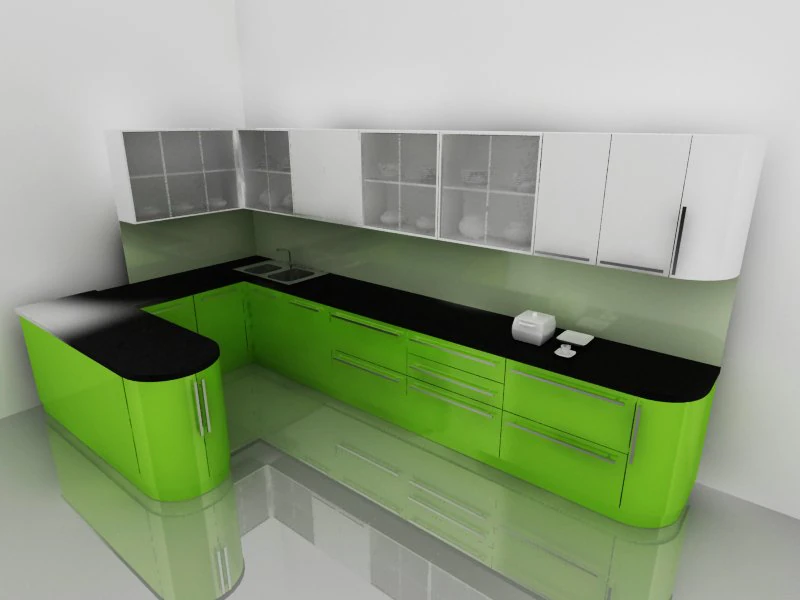 kitchen 3D Model .c4d .max .obj .3ds .fbx .stl .blend 