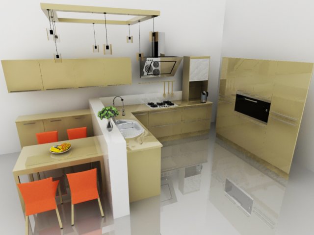 kitchen Modelo 3D .c4d .max .obj .3ds .fbx .stl .blend 