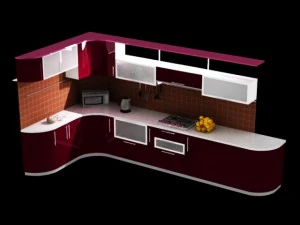 dapur Model 3D