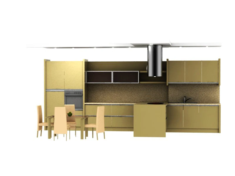 kitchen 3D Model .c4d .max .obj .3ds .fbx .stl .blend