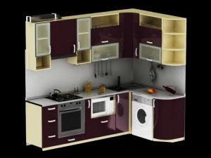 dapur Model 3D